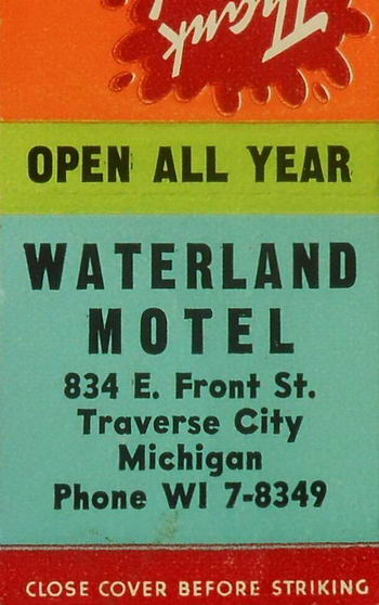 Waterland Motel - Old Postcard Photo